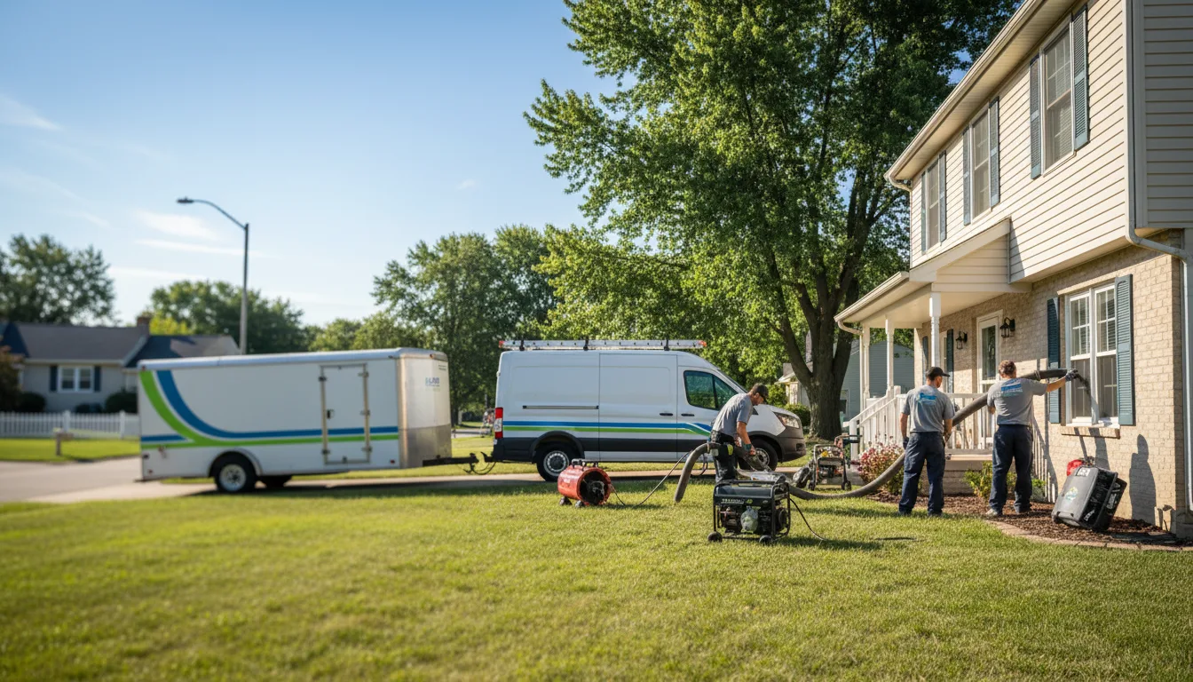 Flooded Basement Restoration And Cleanup With Repair in Bluffton, IN near me